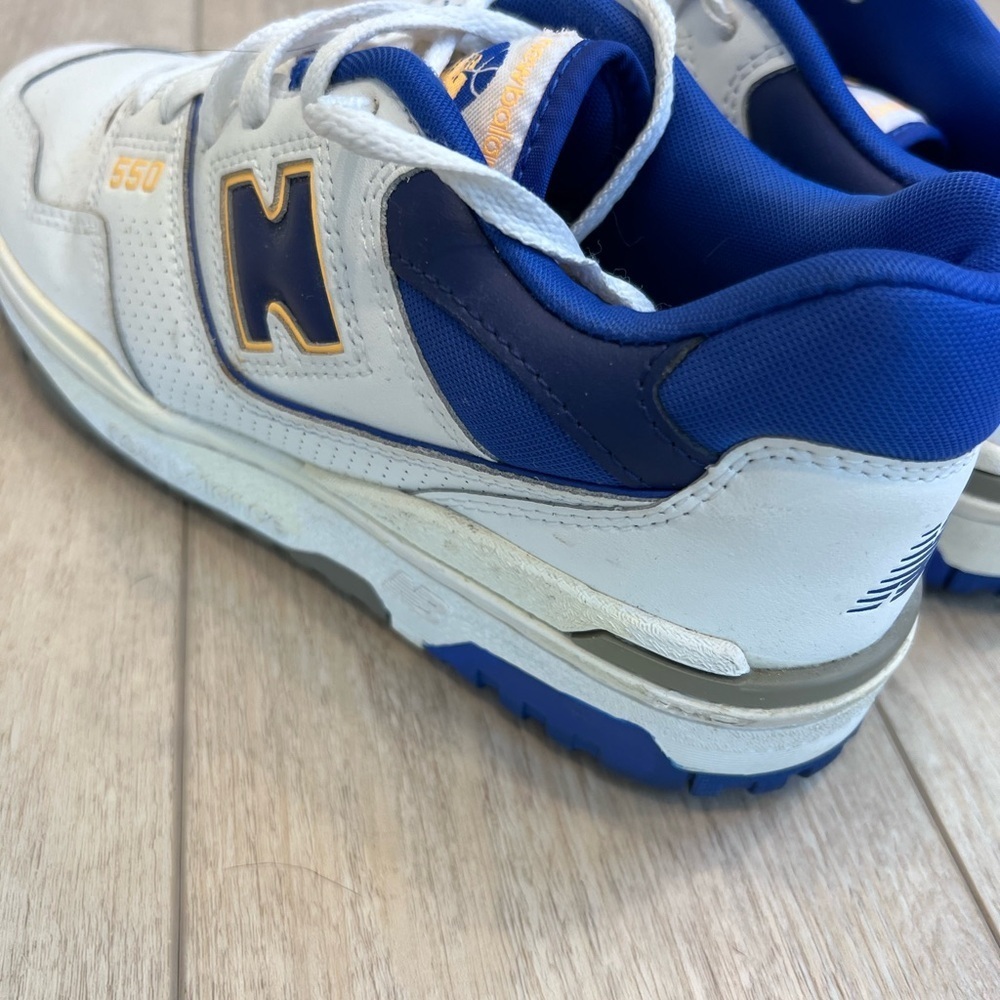 New Balance 550 "Lakers Pack" in white and blue leather - Picture 3 of 7
